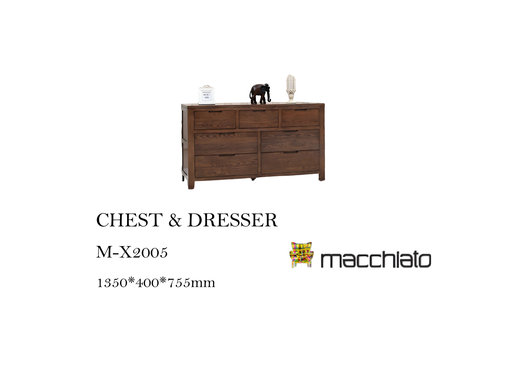 [MHT-000849] MACCHIATO CHEST AND DRESSER