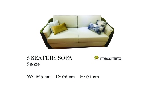 [MHT-000865] MACCHIATO 3 SEATER SOFA