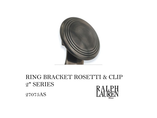 [MHT-001234] RING BRACKET ROSETTI & CLIP 2" SERIES