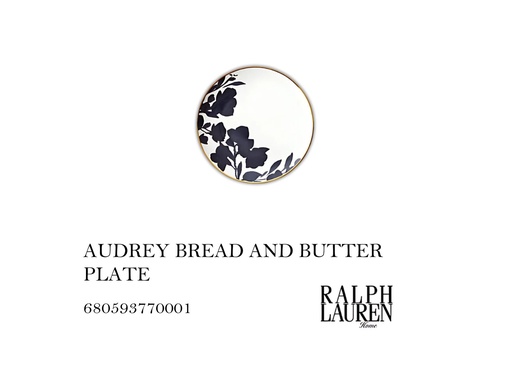 [MHT-001413] AUDREY BREAD & BUTTER PLATE