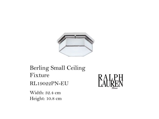 [MHT-001493] BERLING SMALL CEILING FIXTURE