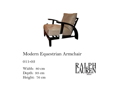 [MHT-001748] Modern Equestrian Armchair