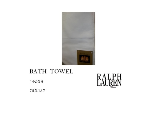 [MHT-001899] CLAVENUE WHITE TOWEL (1 STRIPE)