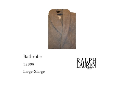 [MHT-001903] CLAVENUE BURNOOSE  BATH ROBE