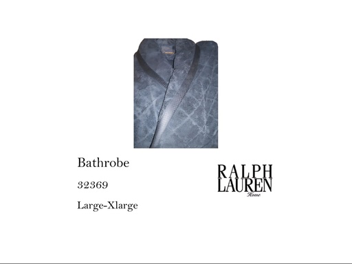 [MHT-001904] CLAVENUE BURNOOSE BATH ROBE
