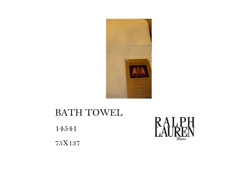 [MHT-001916] CLAVENUE SAND  BATH TOWEL (1 STRIPE)