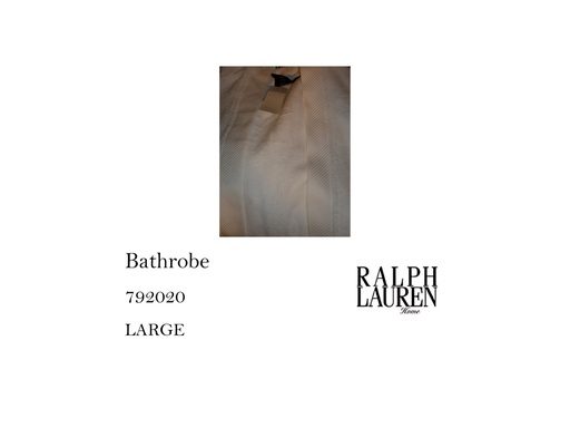 [MHT-001922] CLBIGPLA  BURNOOSE  BATH ROBE