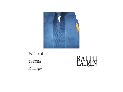 [MHT-001923] CLBIGPLA  BURNOOSE BATH ROBE