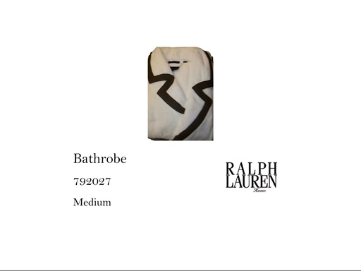 [MHT-001934] CLHOTEL  BURNOOSE BATH ROBE