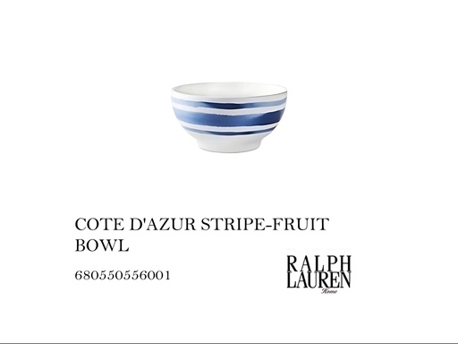 [MHT-002065] COTE D.AZUR STRIPE-FRUIT BOWL