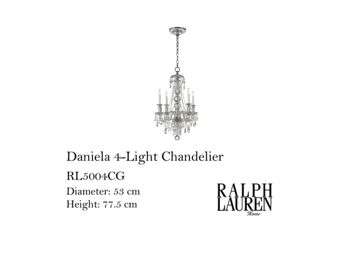 [MHT-002134] DANIELA 4-LIGHT CHANDELIER