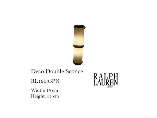 [MHT-002154] DECO DOUBLE SCONCE