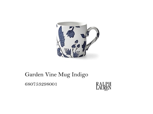 [MHT-002358] Garden Vine Mug Indigo