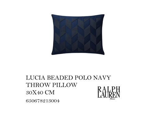 [MHT-002742] LUCIA POLO NAVY PILLOW