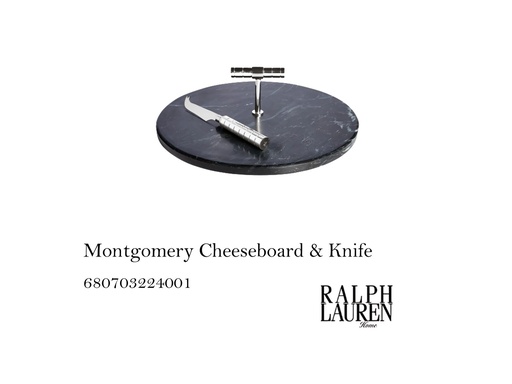 [MHT-002901] Montgomery Cheeseboard & Knife