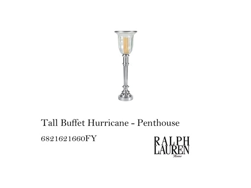 [MHT-003604] TALL BUFFET HURRICANE - SILVER PLATED BRASS
