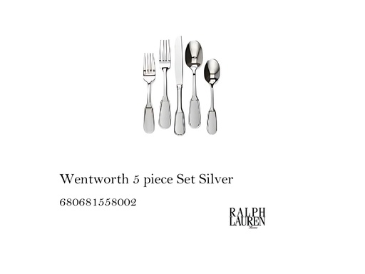 [MHT-003855] Wentworth 5 piece Set Silver