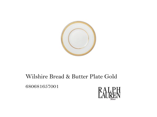 [MHT-003863] Wilshire Bread & Butter Plate Gold