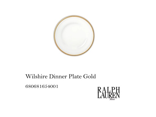 [MHT-003864] Wilshire Dinner Plate Gold