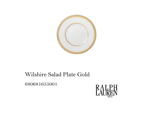 [MHT-003866] Wilshire Salad Plate Gold