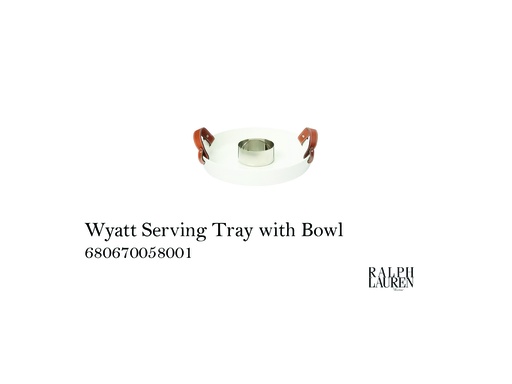 [MHT-003891] Wyatt Serving Tray with Bowl