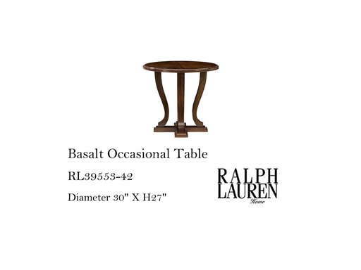 [MHT-004360] Basalt Occasional Table, Penthouse Mahogany