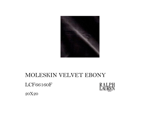 [MHT-004370] MOLESKIN VELVET EBONY