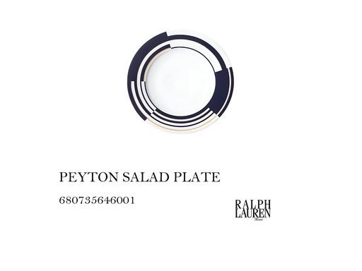 [MHT-004445] PEYTON SALAD PLATE