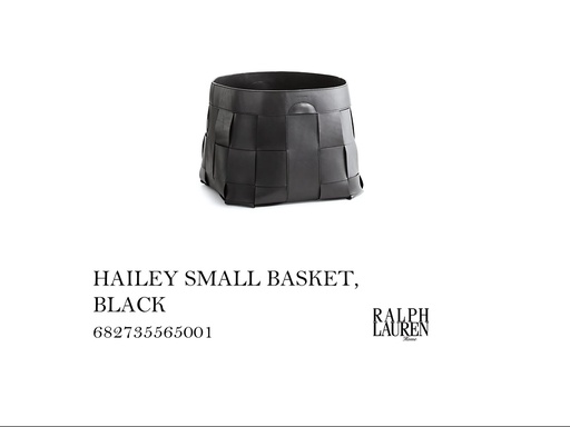 [MHT-004485] HAILEY SMALL BASKET, BLACK