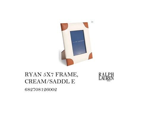 [MHT-004486] RYAN 5X7 FRAME, CREAM/SADDLE