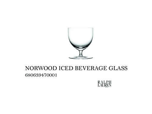 [MHT-004525] NORWOOD ICED BEVERAGE GLASS