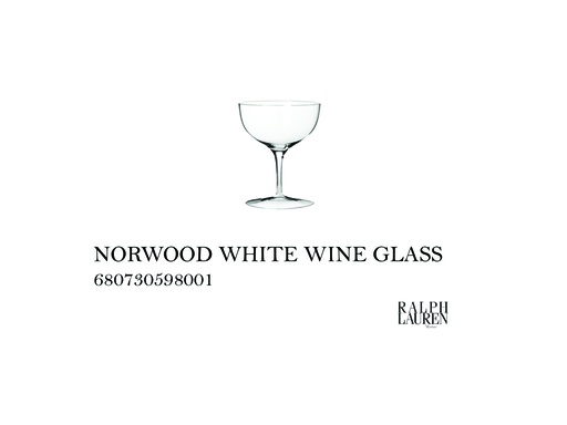 [MHT-004526] NORWOOD WHITE WINE GLASS