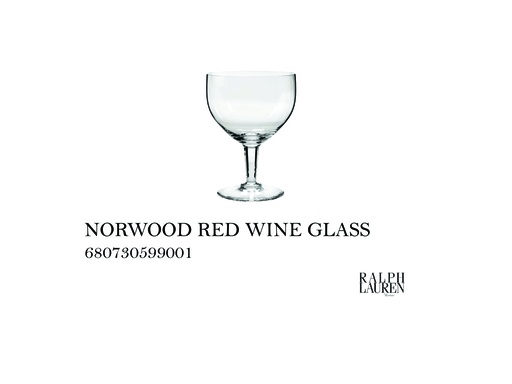 [MHT-004527] NORWOOD RED WINE GLASS