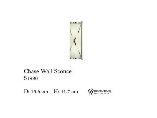 [MHT-001827] CHASE WALL SCONCE