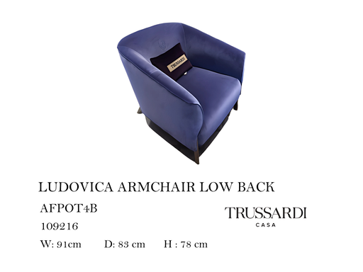 [MHT-000291] LUDOVICA ARMCHAIR LOW BACK