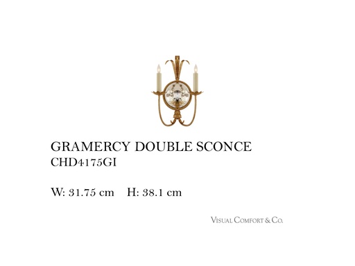 [MHT-002412] GRAMERCY DOUBLE SCONCE