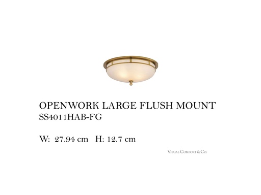 [MHT-002985] OPENWORK LARGE FLUSH MOUNT