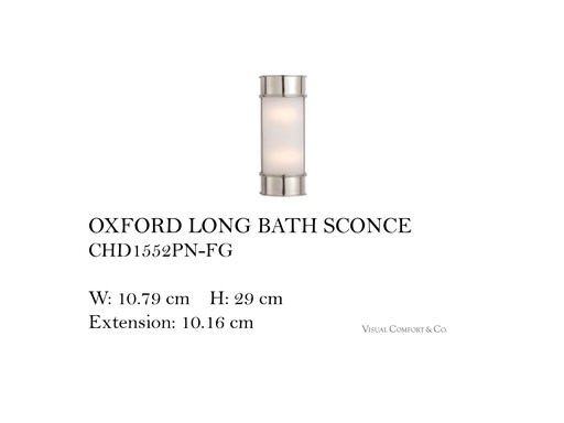 [MHT-003016] OXFORD LONG BATH SCONCE