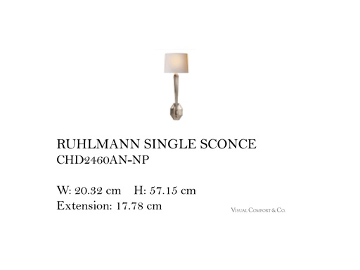 [MHT-003348] RUHLMANN SINGLE SCONCE