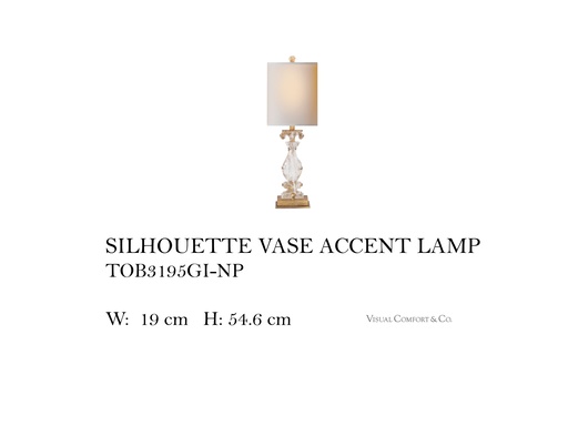 [MHT-003435] SILHOUETTE VASE ACCENT LAMP