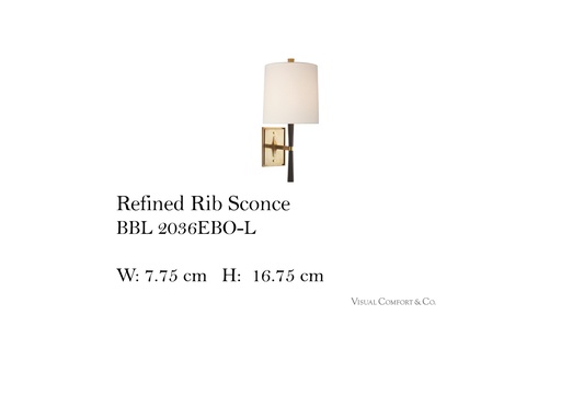 [MHT-004317] Refined Rib Sconce